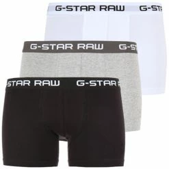 Acheter ✨ Lot de 3 Boxers Low Rise Noir Blanc Gris Chiné de G-Star ❤️