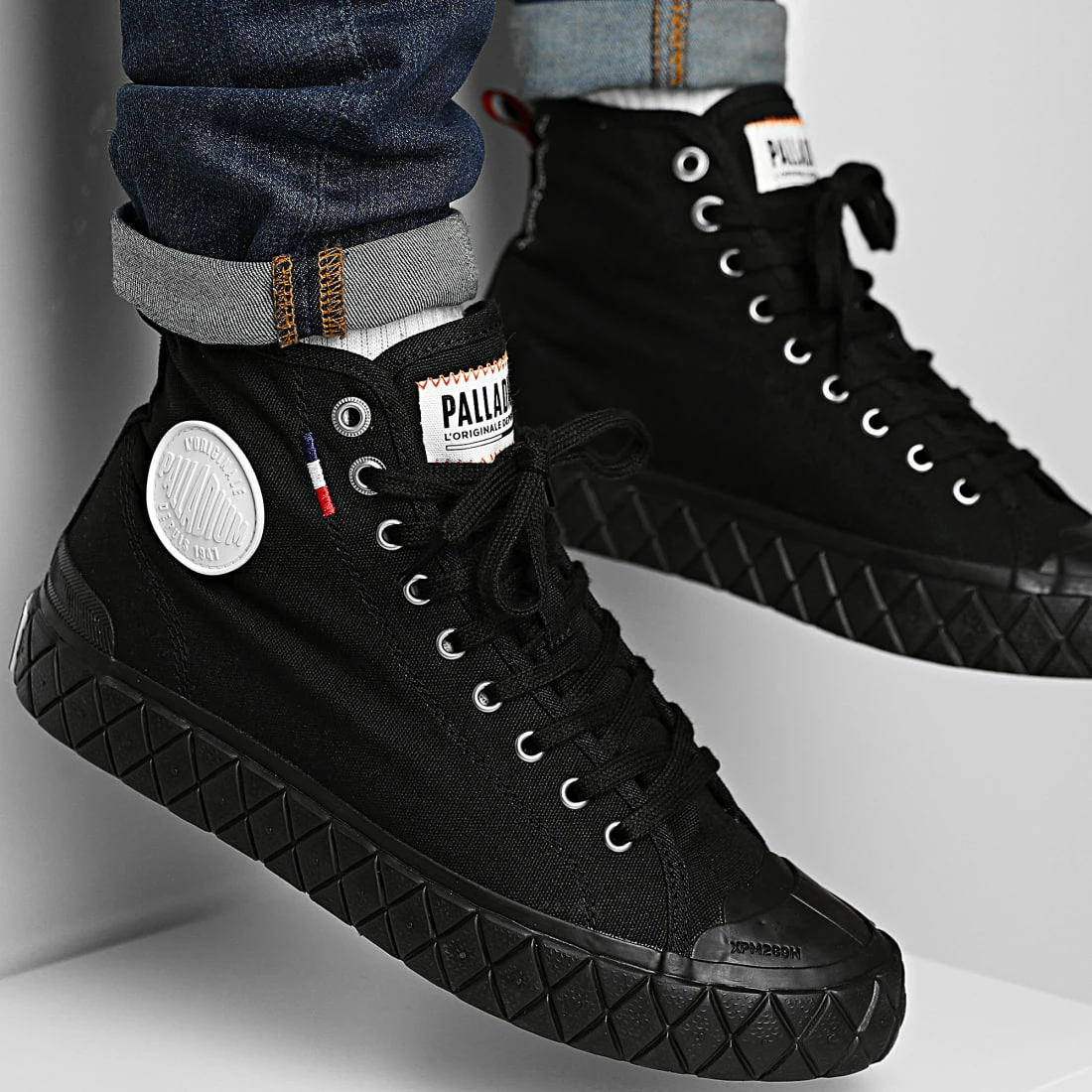 Sortie ❤️ Boots Palla Ace Canvas Mid 77015 Black de Palladium 🤩 1 Sortie ❤️ Boots Palla Ace Canvas Mid 77015 Black de Palladium 🤩