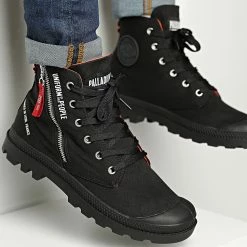 De gros 😍 Boots Pampa Hi Outzip Uniform Of The People 77023 Black de Palladium 😍