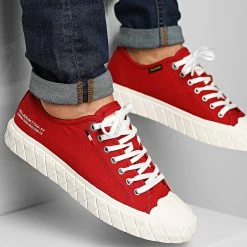 Promo 👍 Baskets Palla Ace Canvas 77014 Red Salsa de Palladium 🔔