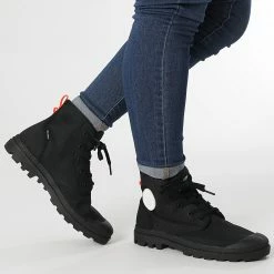 Meilleur prix 🌟 Boots Femme Pampa Hi Twill 97074 Black de Palladium ✔️ -G-Star Soldes palladium 248296 97074 008 M 20210723T152323 03