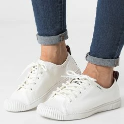 Bon marché 🔔 Baskets Femme Easy Lace Canvas 96661 Star White de Palladium 🤩
