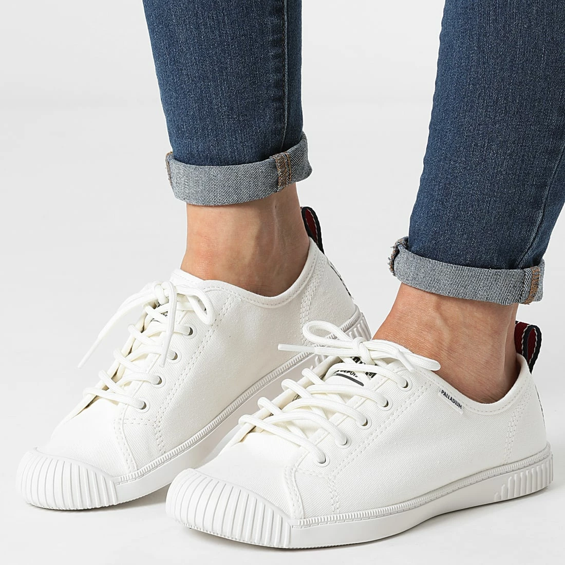 Bon marché 🔔 Baskets Femme Easy Lace Canvas 96661 Star White de Palladium 🤩 1 Bon marché 🔔 Baskets Femme Easy Lace Canvas 96661 Star White de Palladium 🤩