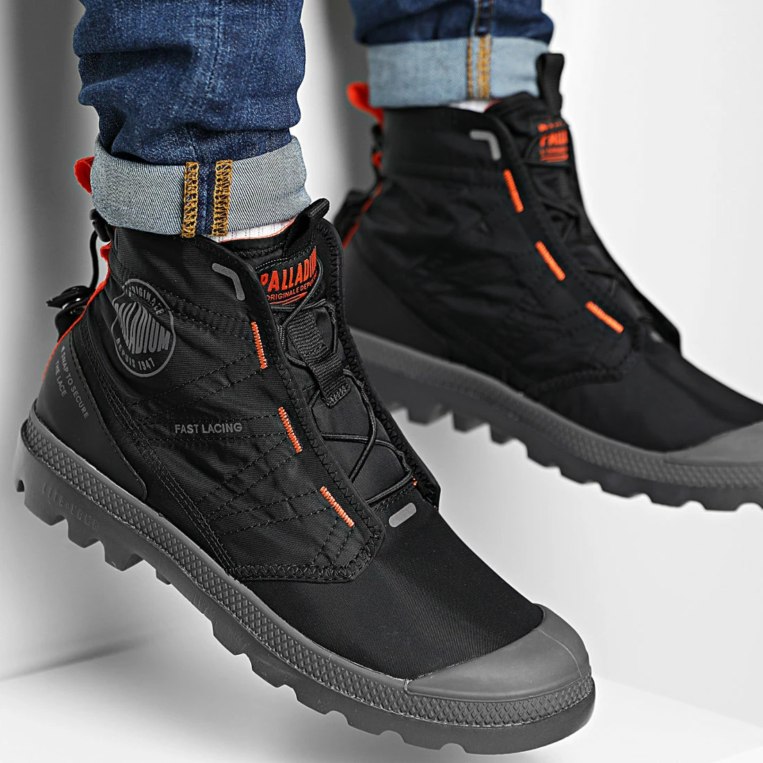 Budget 😍 Boots Pampa Travel Lite 77039 Black de Palladium 🎉 1 Budget 😍 Boots Pampa Travel Lite 77039 Black de Palladium 🎉