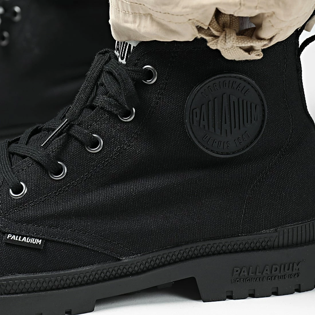 Sortie đ Boots Sport 20 Hi Canvas 76838 Black Black de Palladium â 2 Sortie đ Boots Sport 20 Hi Canvas 76838 Black Black de Palladium â â Image 2