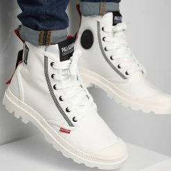 Vente flash 🤩 Boots Pampa Dare 2 Survive 77215 Star White de Palladium 🤩