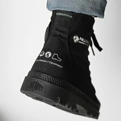 Vente flash ⌛ Boots Pampa Hi Organic II 77100 Black Black de Palladium 👏 -G-Star Soldes palladium 277825 77100 008 M 20210809T144411 04