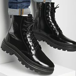 Vente flash ✔️ Boots Pallatrooper Off-1 77204 Black Black de Palladium 🛒
