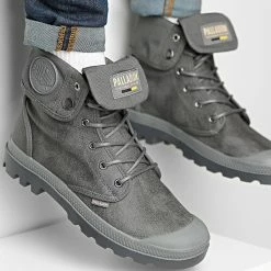 Meilleure vente 🔥 Boots Pampa Baggy Wax 77213 French Metal de Palladium 🥰