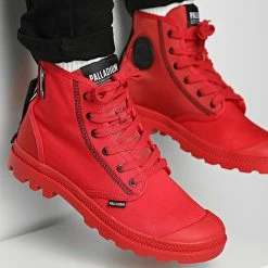 Tout neuf 🧨 Boots Pampa Dare 2 Survive 77215 Red Salsa de Palladium ❤️