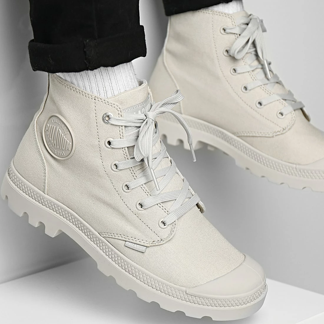 Meilleur prix ✔️ Boots Pampa Hi Mono 73089 Rainy Day de Palladium ✔️ 1 Meilleur prix ✔️ Boots Pampa Hi Mono 73089 Rainy Day de Palladium ✔️