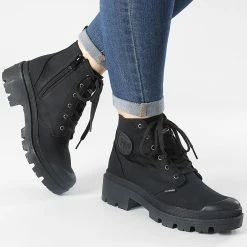 Remise 🧨 Boots Femme Pallabase Twill 96907 Black de Palladium 🌟 -G-Star Soldes palladium 303513 96907 008 M 20220315T160504 03