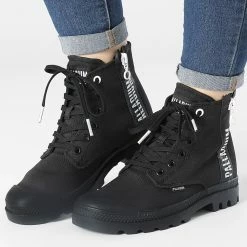 Bon marché 😍 Boots Femme Pampa 2 Back Zip 97084 Black de Palladium 🌟