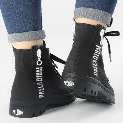 Bon marché 😍 Boots Femme Pampa 2 Back Zip 97084 Black de Palladium 🌟 -G-Star Soldes palladium 308800 97084 008 M 20220315T160441 04