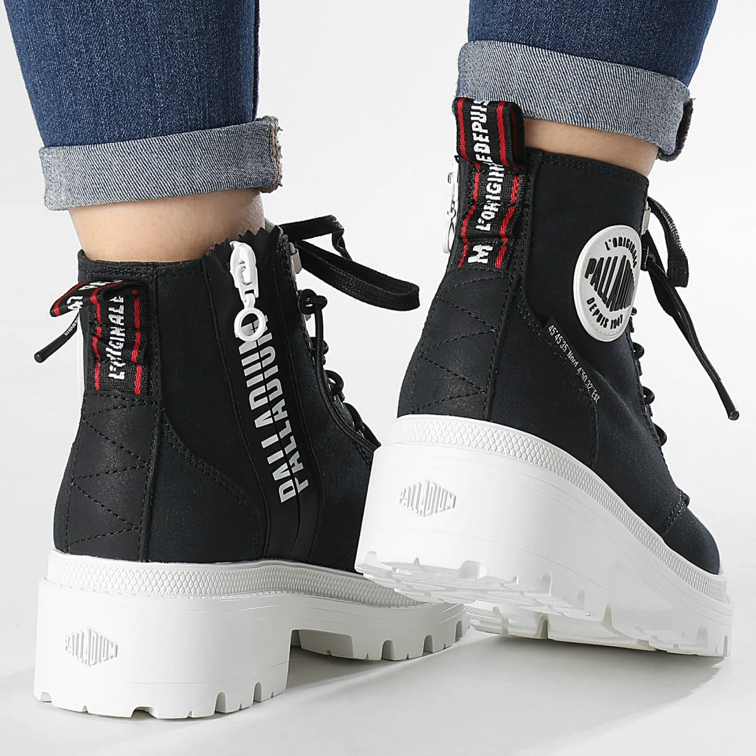 Grosses soldes ❤️ Boots Femme Pallabase Metro 97346 Black Marshmallow de Palladium 👏 4 Grosses soldes ❤️ Boots Femme Pallabase Metro 97346 Black Marshmallow de Palladium 👏 – Image 4