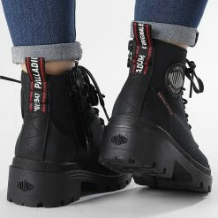Offres 🌟 Boots Femme Pallabase Metro 97346 Black Black de Palladium 💯 -G-Star Soldes palladium 313728 97346 001 M 20220511T164519 04