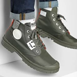 Budget ❤️ Baskets SP20 Overlab 77371 Olive Night de Palladium 😀