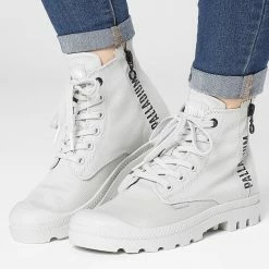 Nouveau 🧨 Boots Femme Pampa 2 Back Zip 97084 Moonstruck de Palladium 😉