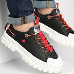 Meilleure vente 🌟 Baskets Pallashock Low Ticket To Earth 77351 Black de Palladium 🎉