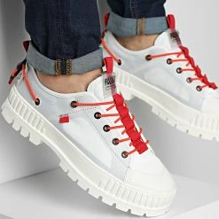 Vente flash ⭐ Baskets Pallashock Low Ticket To Earth 77351 Star White de Palladium 🔥