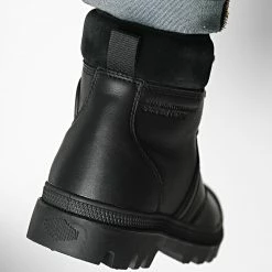 Meilleur prix 😉 Boots Pallabrousse Cuff Waterproof 77982 Black Black de Palladium ✔️ -G-Star Soldes palladium 331083 77982 001 M 20220808T155756 04