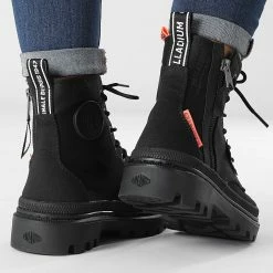 Offres 🎁 Boots Femme Pallatrooper Zip Canvas 97467 Black de Palladium 😉 -G-Star Soldes palladium 331273 97467 008 M 20220805T155703 04