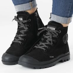 De gros 💯 Boots Femme Pampa Hi Zip 95982 Black de Palladium 💯