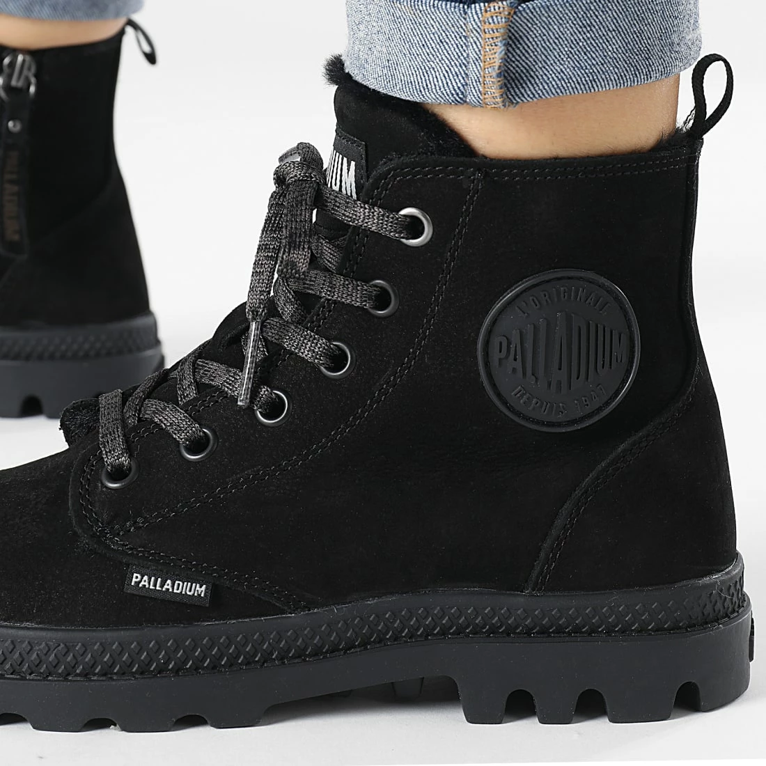 De gros 💯 Boots Femme Pampa Hi Zip 95982 Black de Palladium 💯 2 De gros 💯 Boots Femme Pampa Hi Zip 95982 Black de Palladium 💯 – Image 2