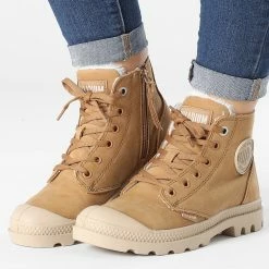 Acheter ✨ Boots Femme Pampa Hi Zip 95982 Dear Brown de Palladium 🧨