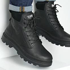 Remise ✔️ Boots Pallatrooper SC Waterproof Plus 77198 Black Black de Palladium 🎁