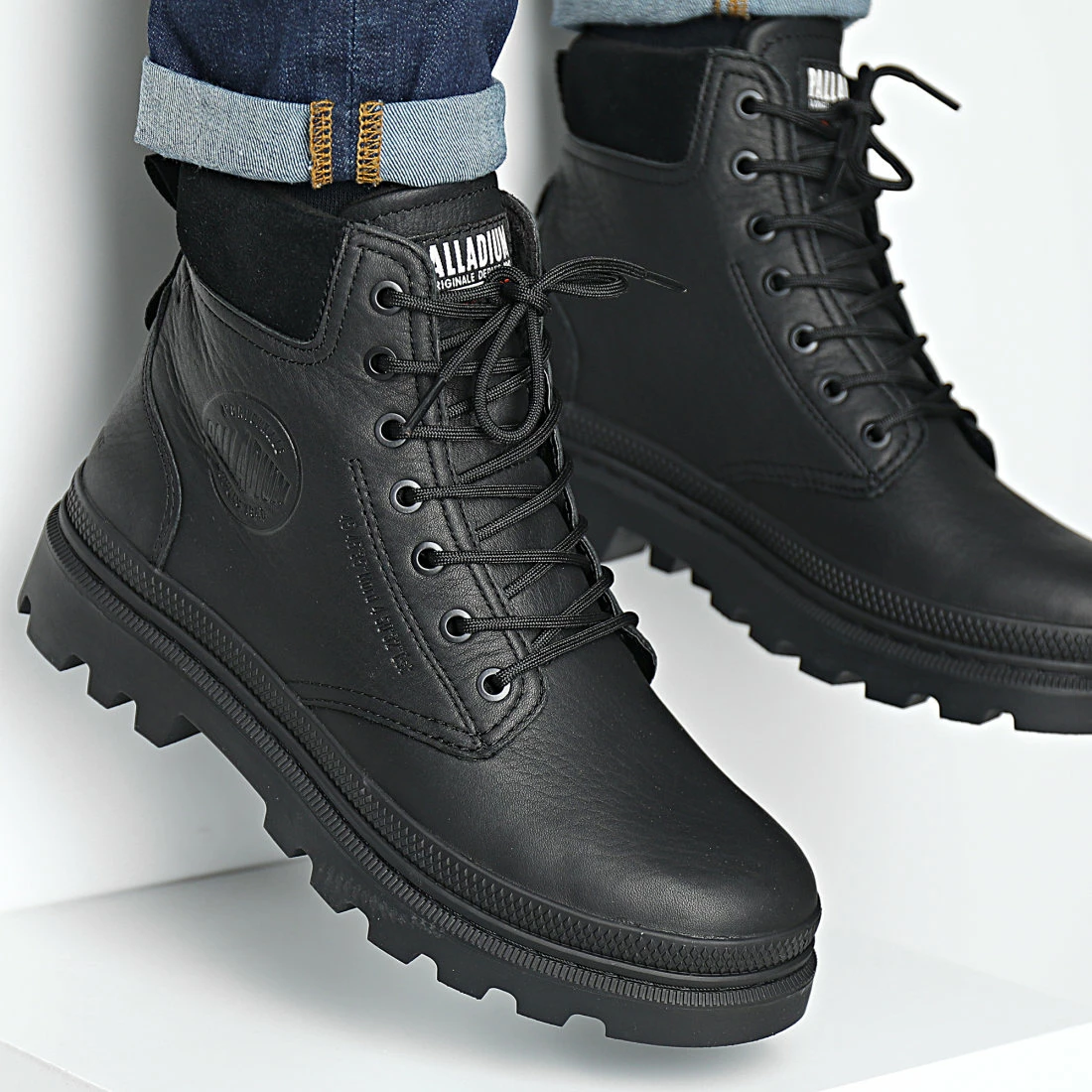 Remise ✔️ Boots Pallatrooper SC Waterproof Plus 77198 Black Black de Palladium 🎁 1 Remise ✔️ Boots Pallatrooper SC Waterproof Plus 77198 Black Black de Palladium 🎁