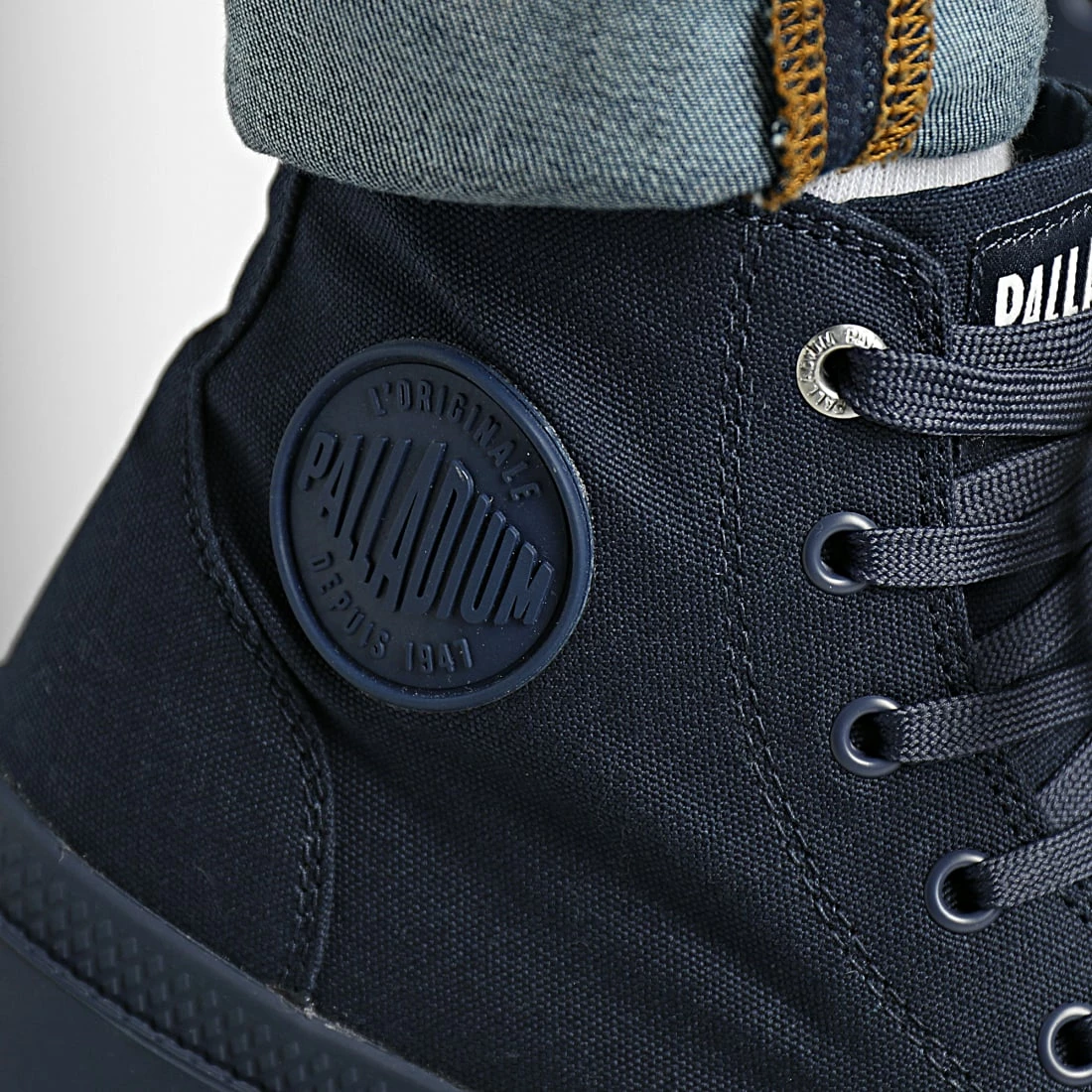 Promo 👍 Boots Pampa Hi Mono Chrome 73089 Mood Indigo de Palladium 🤩 2 Promo 👍 Boots Pampa Hi Mono Chrome 73089 Mood Indigo de Palladium 🤩 – Image 2