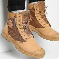 Promo 🎉 Boots Pampa Sport Cuff Waterproof Nylon 77235 Dear Brown de Palladium 💯