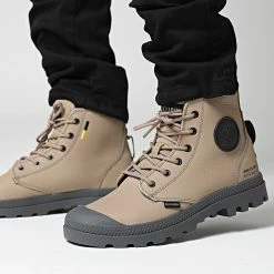 Promo 🤩 Boots Pampa Hi Supply Leather 77963 Dune de Palladium 👍