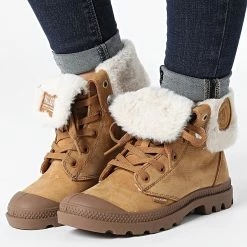 Budget 🤩 Bottines Femme Baggy Nubuck 97962 Apple Cinnamon de Palladium 🧨