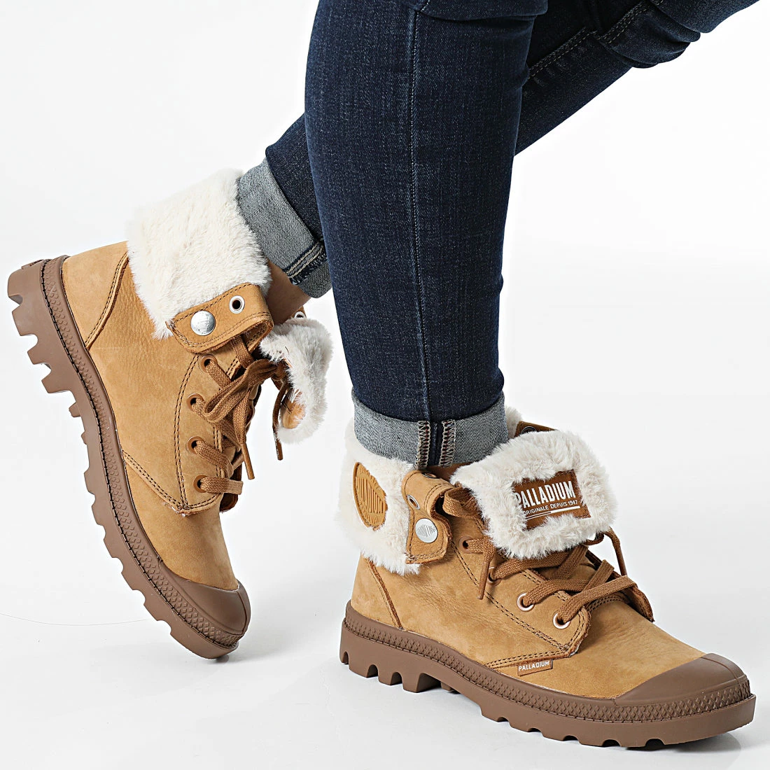 Budget 🤩 Bottines Femme Baggy Nubuck 97962 Apple Cinnamon de Palladium 🧨 3 Budget 🤩 Bottines Femme Baggy Nubuck 97962 Apple Cinnamon de Palladium 🧨 – Image 3