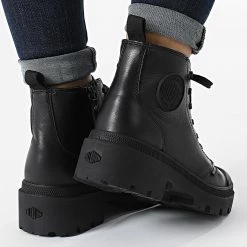 Sortie 👍 Bottines Femme Pallabase Leather 96905 Black de Palladium 🧨 -G-Star Soldes palladium 338113 96905 001 M 20220920T161425 04