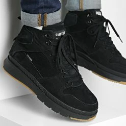 Meilleure affaire 🎉 Baskets Montantes Pallasider Hi Nubuck 07993 Black de Palladium 🥰