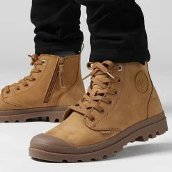 Grosses soldes 🌟 Boots Pampa Hi Zip Nubuck 06640 Apple Cinnamon de Palladium 👍