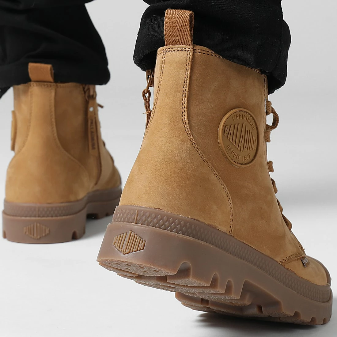 Grosses soldes 🌟 Boots Pampa Hi Zip Nubuck 06640 Apple Cinnamon de Palladium 👍 3 Grosses soldes 🌟 Boots Pampa Hi Zip Nubuck 06640 Apple Cinnamon de Palladium 👍 – Image 3