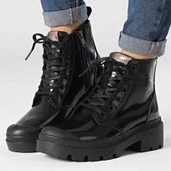Bon marché 🥰 Boots Femme Pallabase Hi Off 97181 Black de Palladium ✨