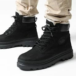 Bon marché 😍 Boots Pallatrooper SC Waterproof 77199 Mahogany de Palladium 🥰